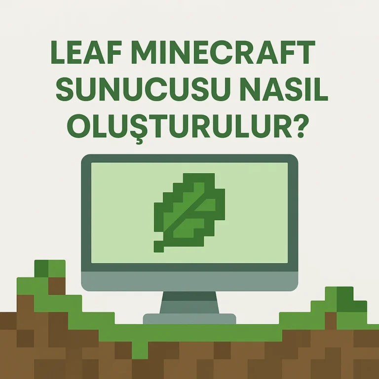 Leaf Minecraft Sunucusu Nasıl Oluşturulur?