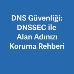 DNS Güvenliği: DNSSEC ile Alan Adınızı Koruma Rehberi