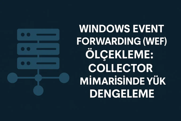 Windows Event Forwarding (WEF) Ölçekleme: Collector Mimarisinde Yük Dengeleme