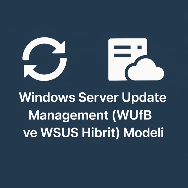 Windows Server Update Management (WUfB ve WSUS Hibrit) Modeli