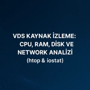 VDS Kaynak İzleme: CPU, RAM, Disk ve Network Analizi (htop & iostat)