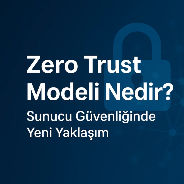 Zero Trust Modeli Nedir? Sunucu Güvenliğinde Yeni Yaklaşım