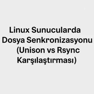 Linux Sunucularda Dosya Senkronizasyonu (Unison vs Rsync Karşılaştırması)