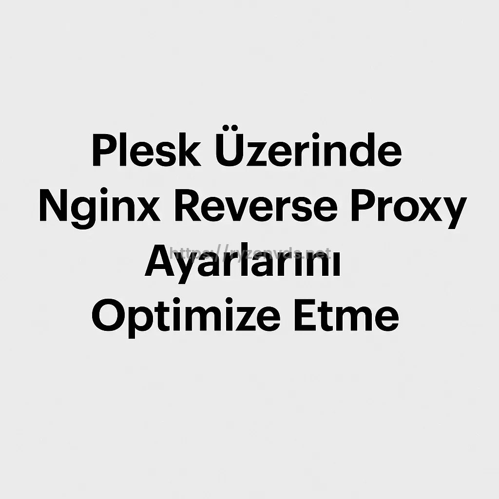Plesk Üzerinde Nginx Reverse Proxy Ayarlarını Optimize Etme