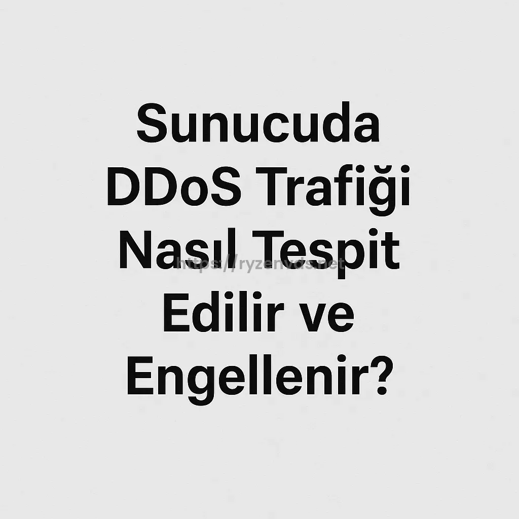 Sunucuda DDoS Trafiği Nasıl Tespit Edilir ve Engellenir?