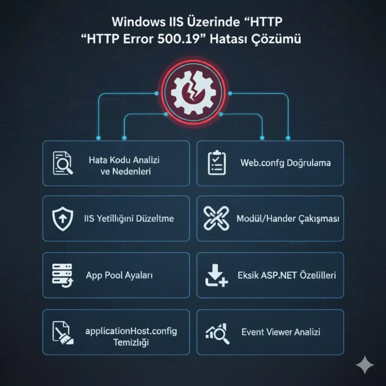 Windows IIS Üzerinde “HTTP Error 500.19” Hatası Çözümü