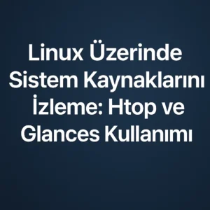 Linux Üzerinde Sistem Kaynaklarını İzleme: Htop ve Glances Kullanımı